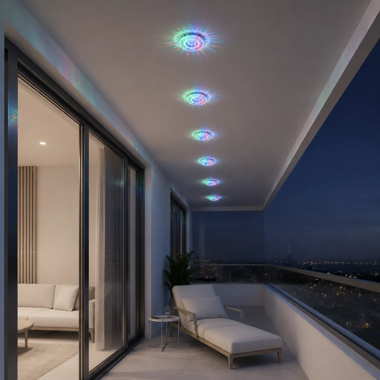 Alessandro Design Orbita spot LED 5W RGB alb rotund