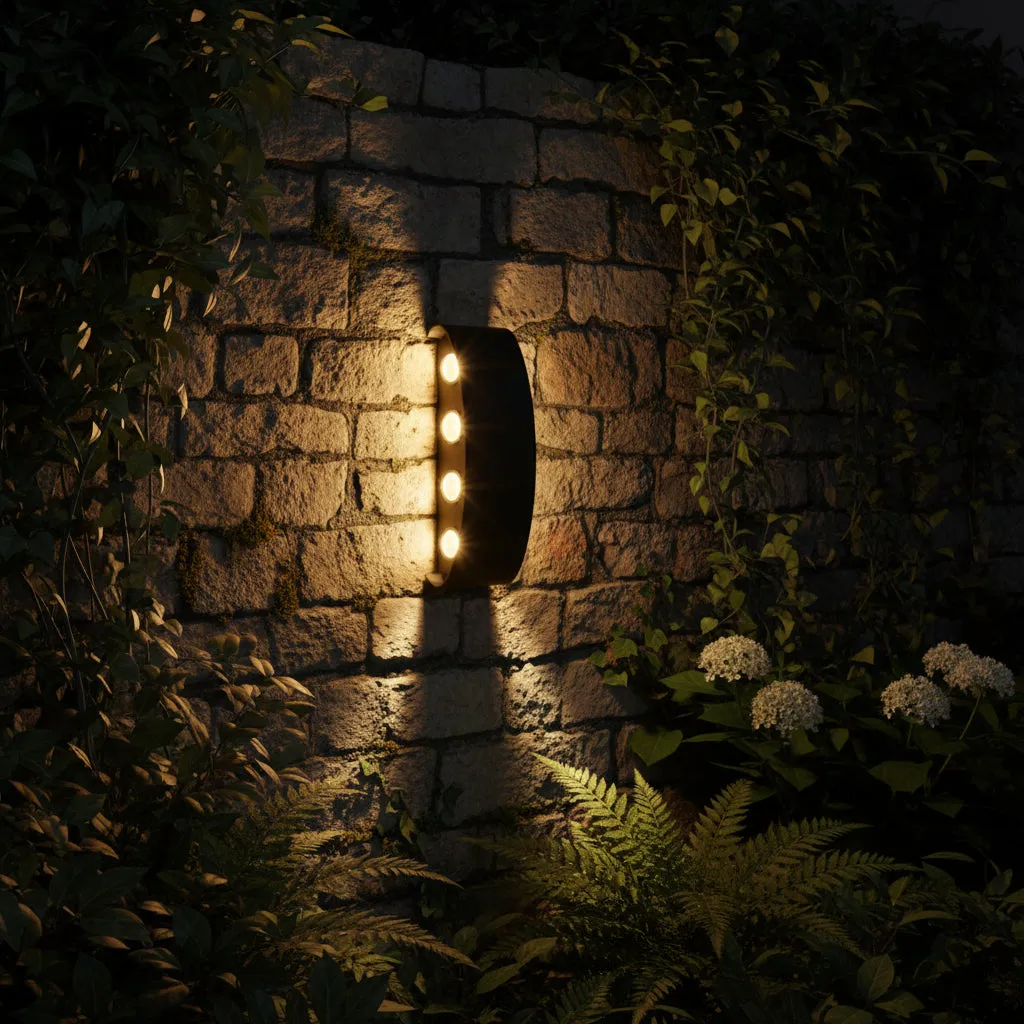 Alessandro Design Ellis aplica LED exterior neagra 8W calda