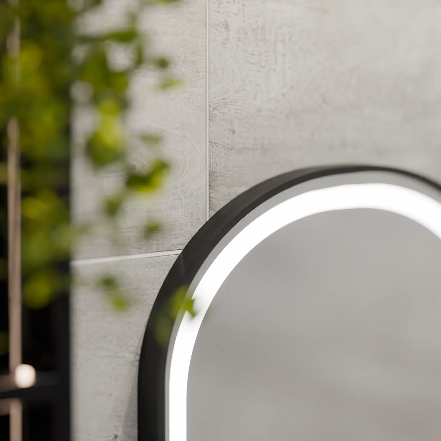 Alessandro Design Helmut oglindă LED 50x90cm neagră tactilă