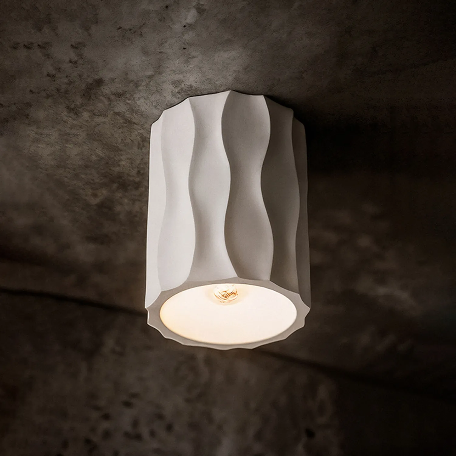 Rendl Light Studio Angelina plafonieră gips E27 model valuri