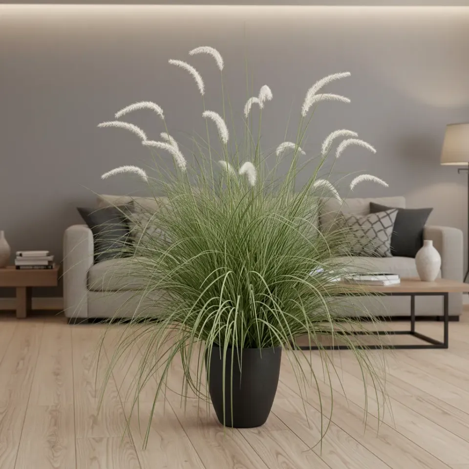 Alessandro Design Foxtail planta artificiala 120cm verde-alb