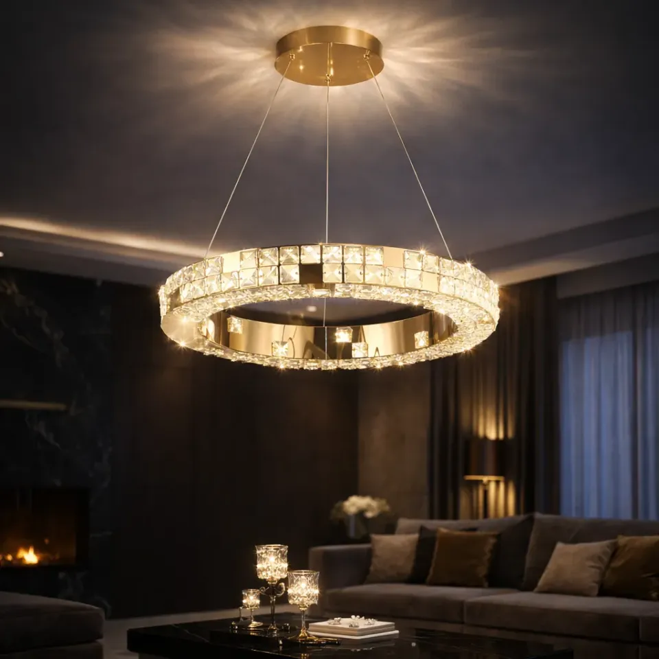 Alessandro Design LLC135/1GD lustră LED 29W aurie dimabilă