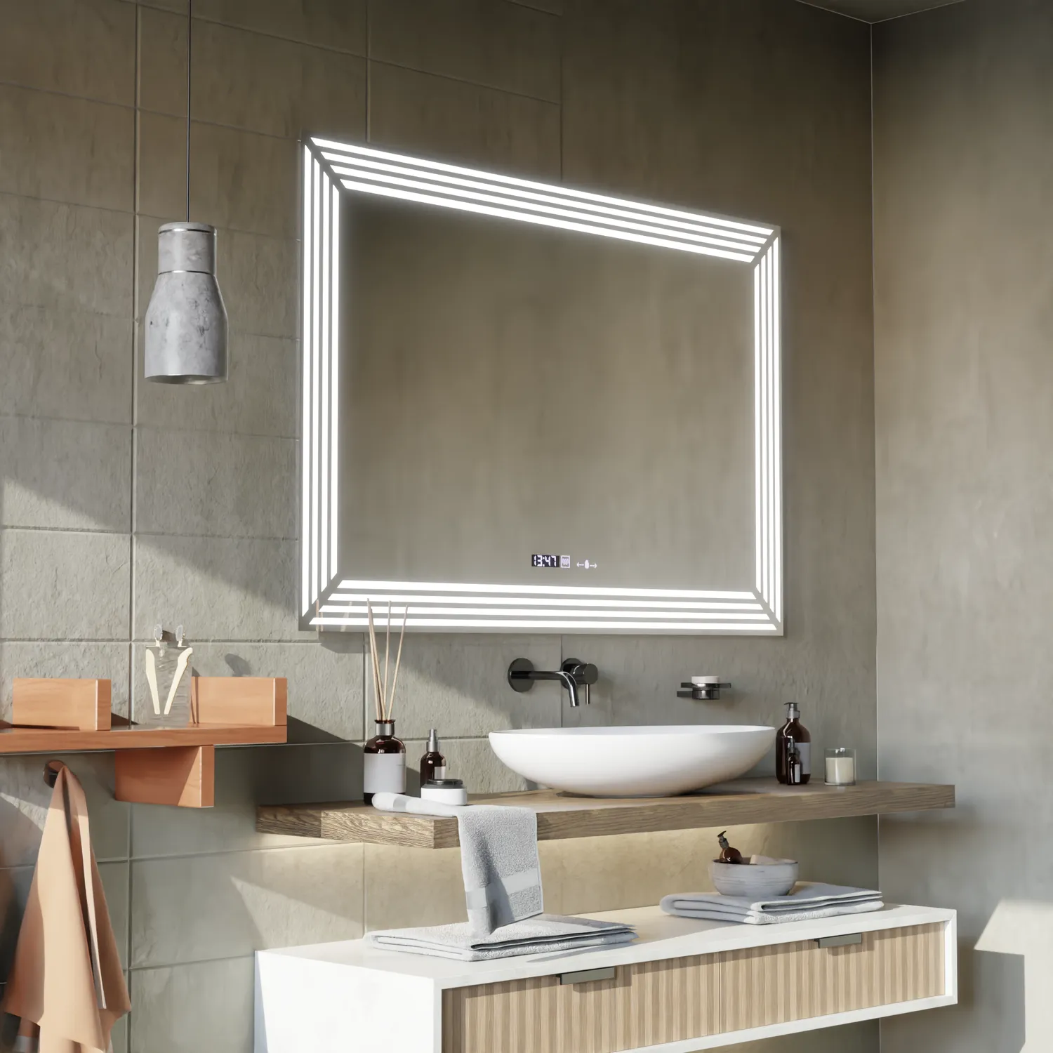 Alessandro Design Venezia oglinda LED 110x65 dezaburire