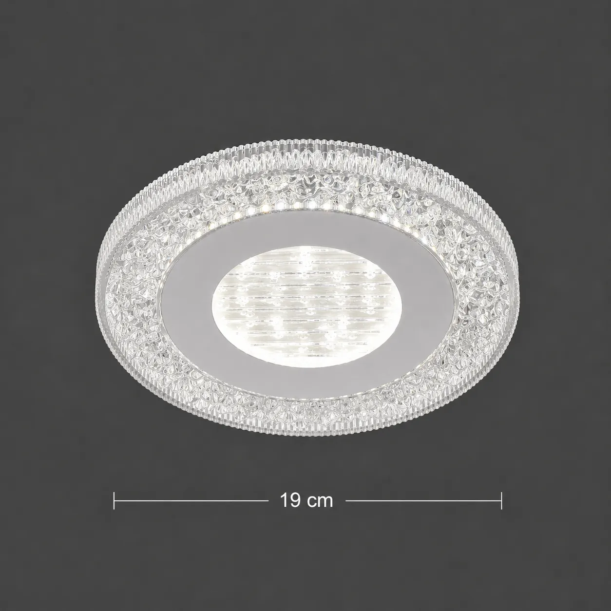 Alessandro Design Sharin lustra LED 18W alba 19cm 3 culori