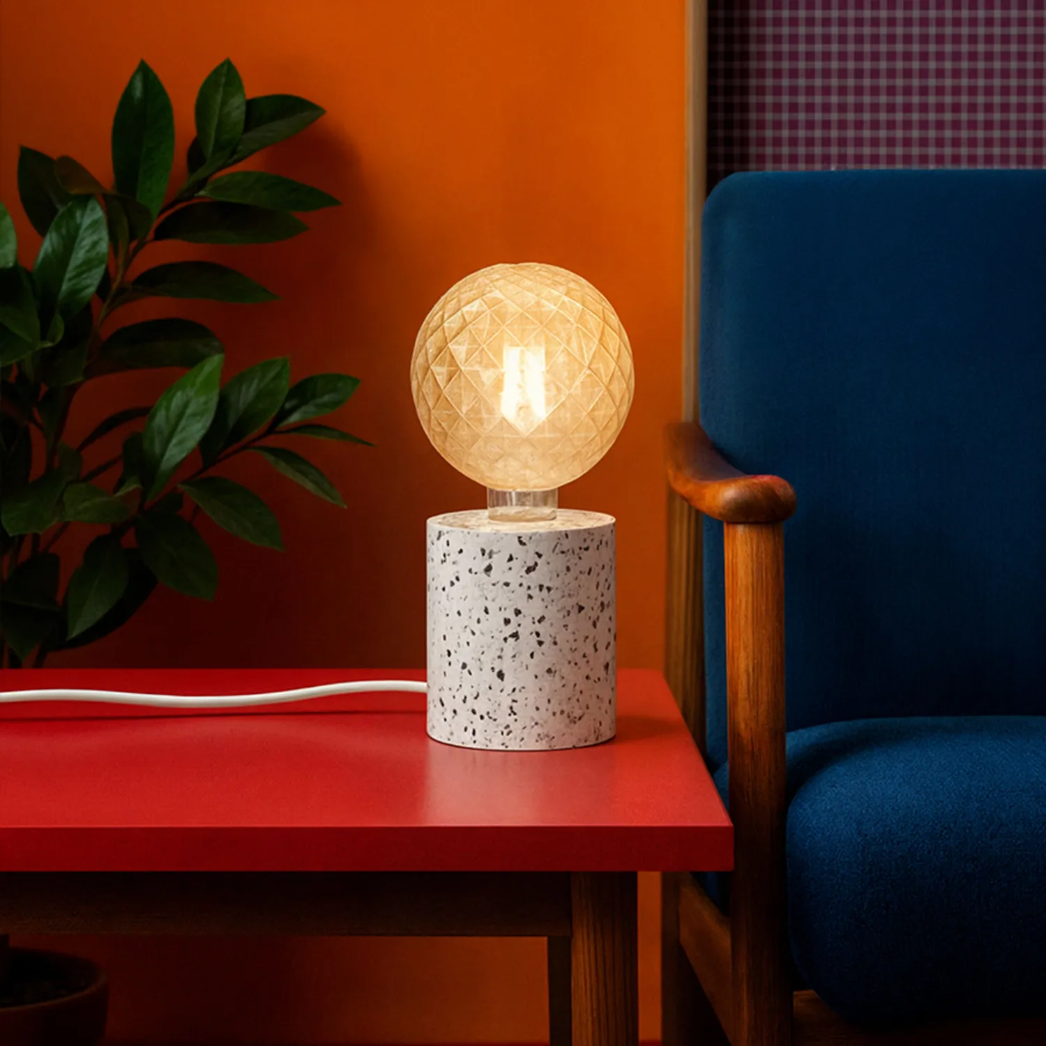 Rendl Light Studio Camino Bord lampă masă terrazzo decor