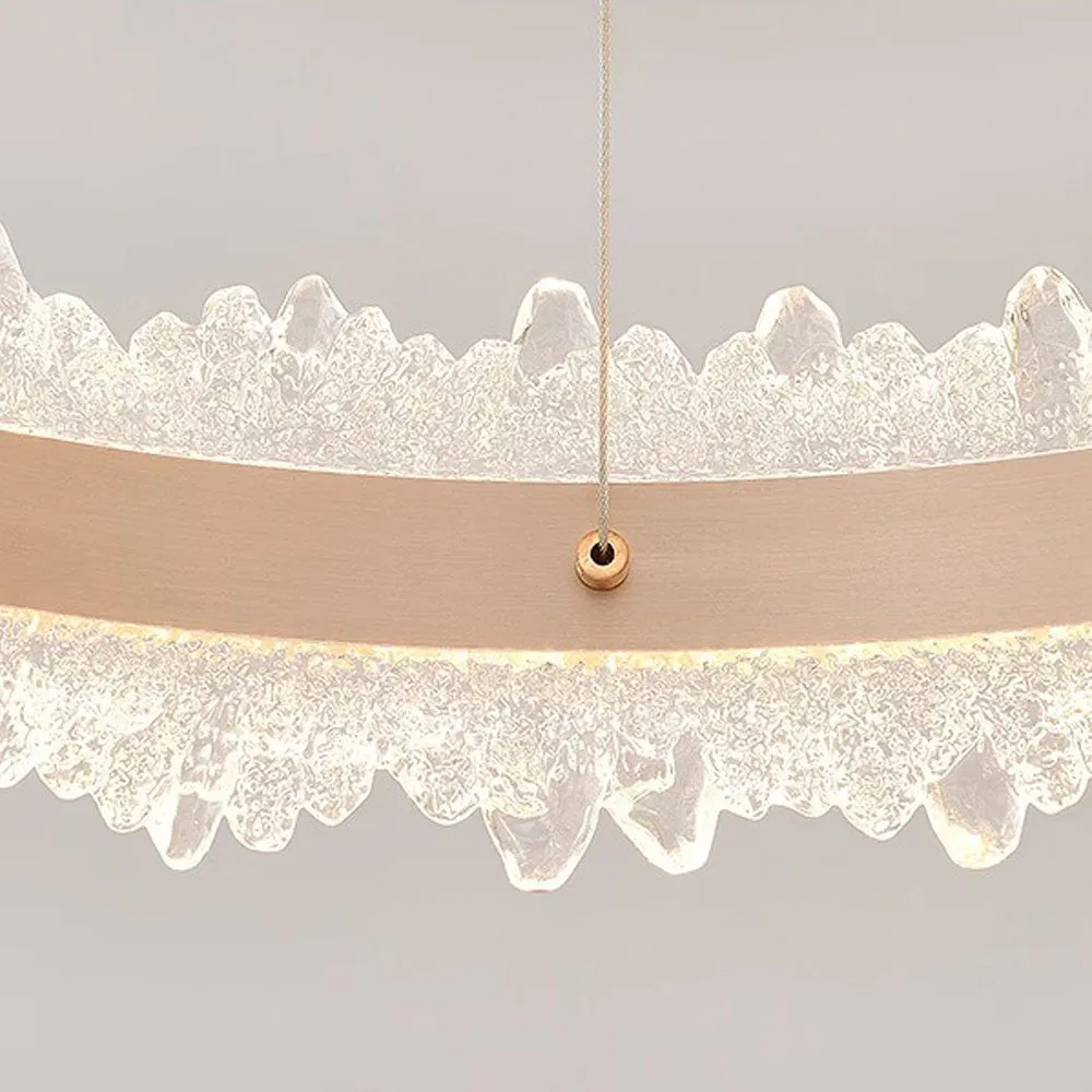 Alessandro Design Nivalis Duo lustra LED 127W aurie