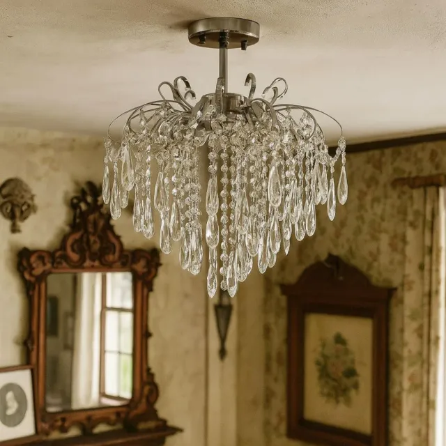 Alessandro Design Edinburgh Eleganza candelabru cristal crom 5xE27
