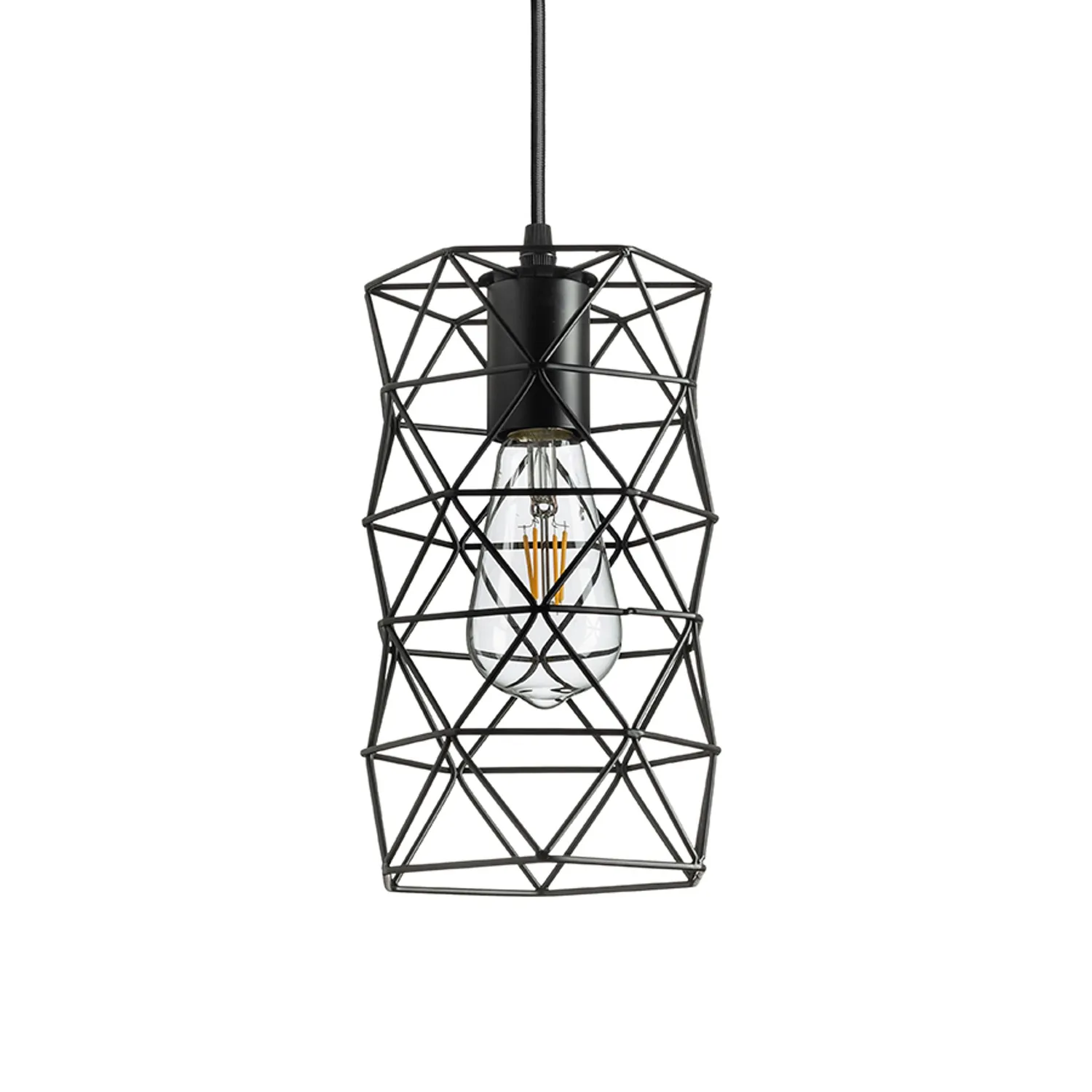 Rendl Ilusia pendul negru plasa metalica E27