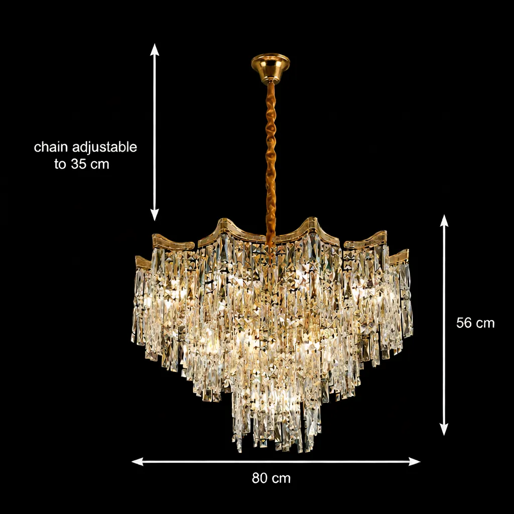Alessandro Design VETRA Regalis candelabru cristal 17xE14