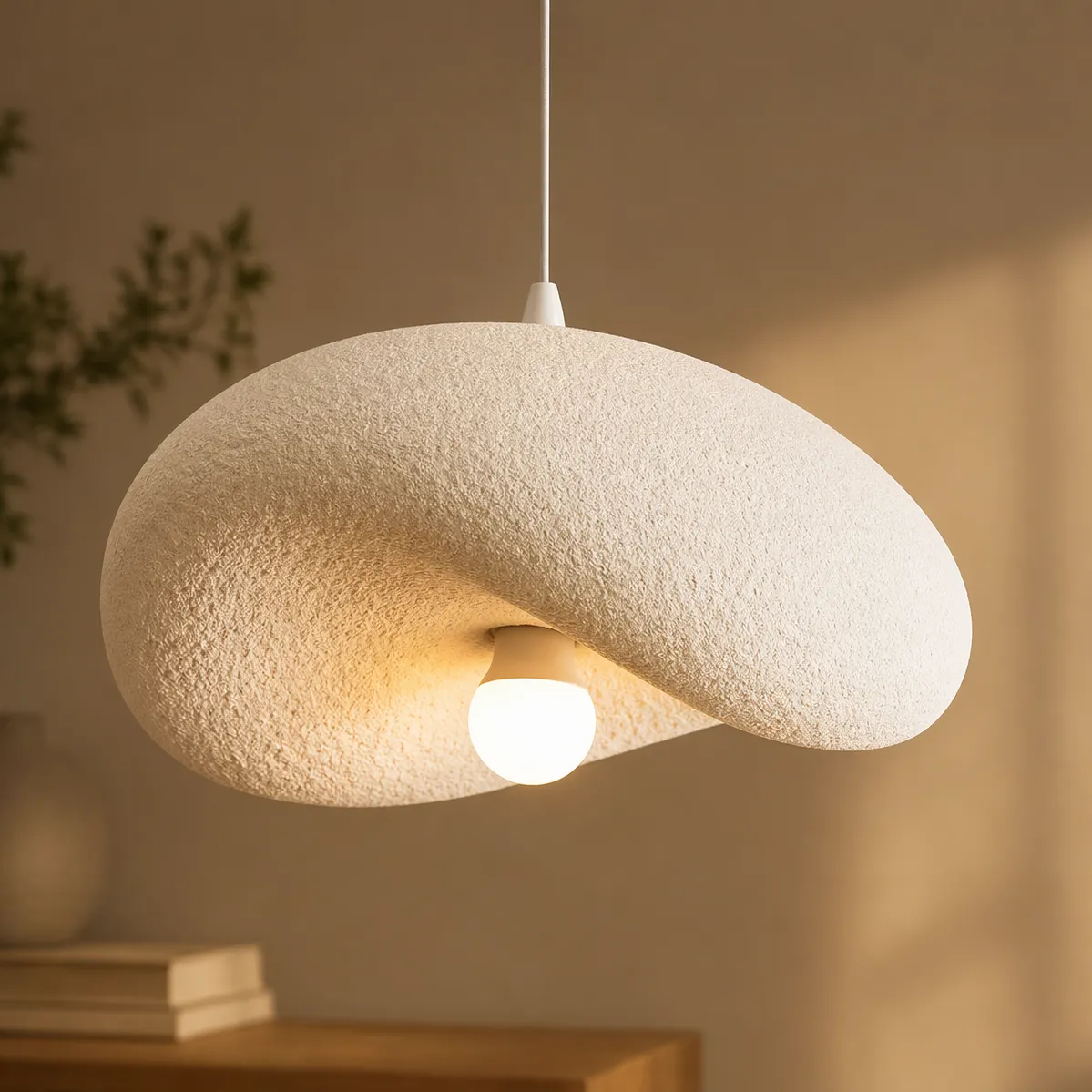 Alessandro Design FOAMER Nobile lustra suspendata alba 1xE27 39cm