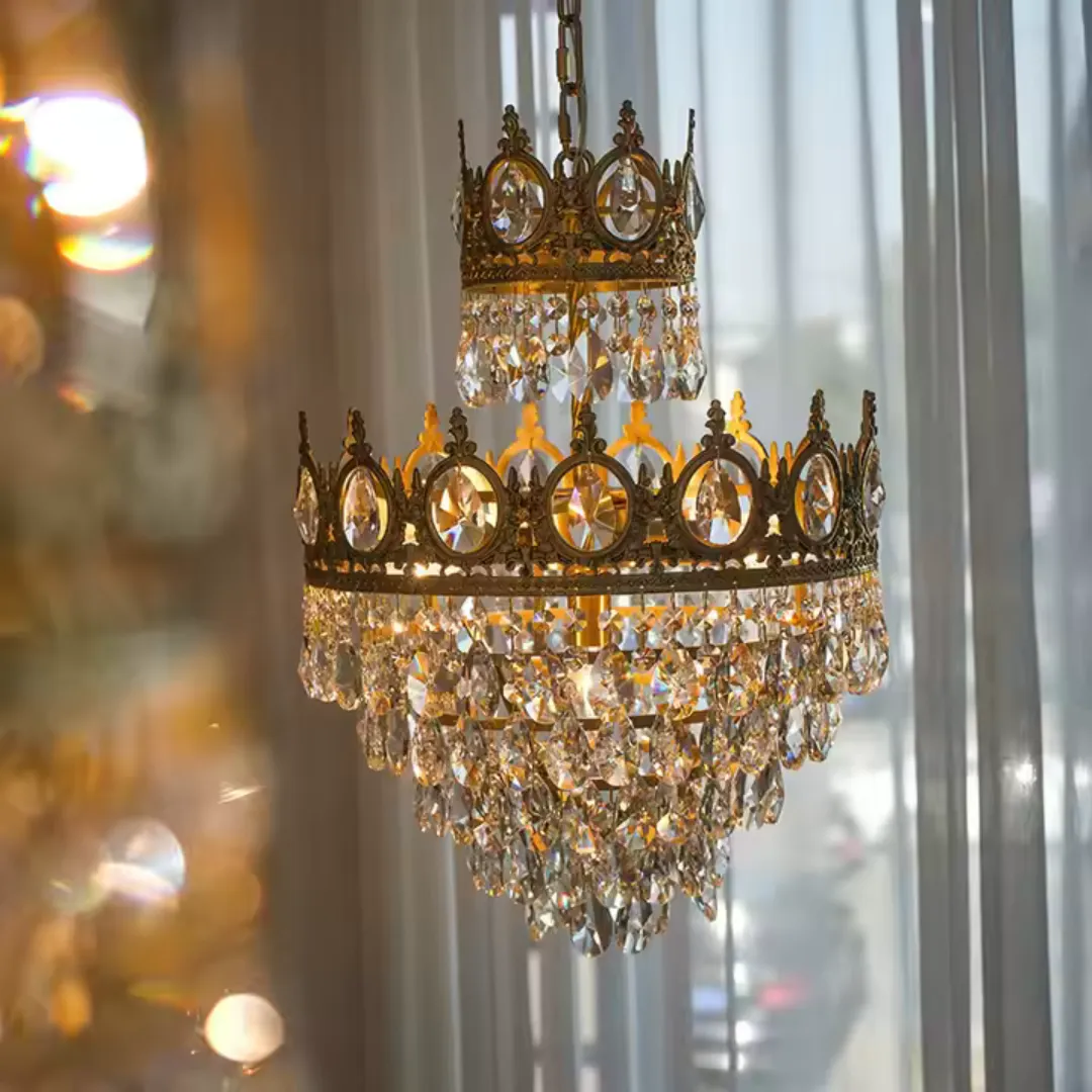 Alessandro Design Regalite Petito candelabru cristal 3xE14 auriu
