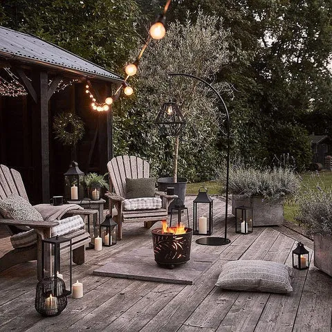 Alessandro Design ghirlanda luminoasa 20M 20xE27 neagra IP65 exterior