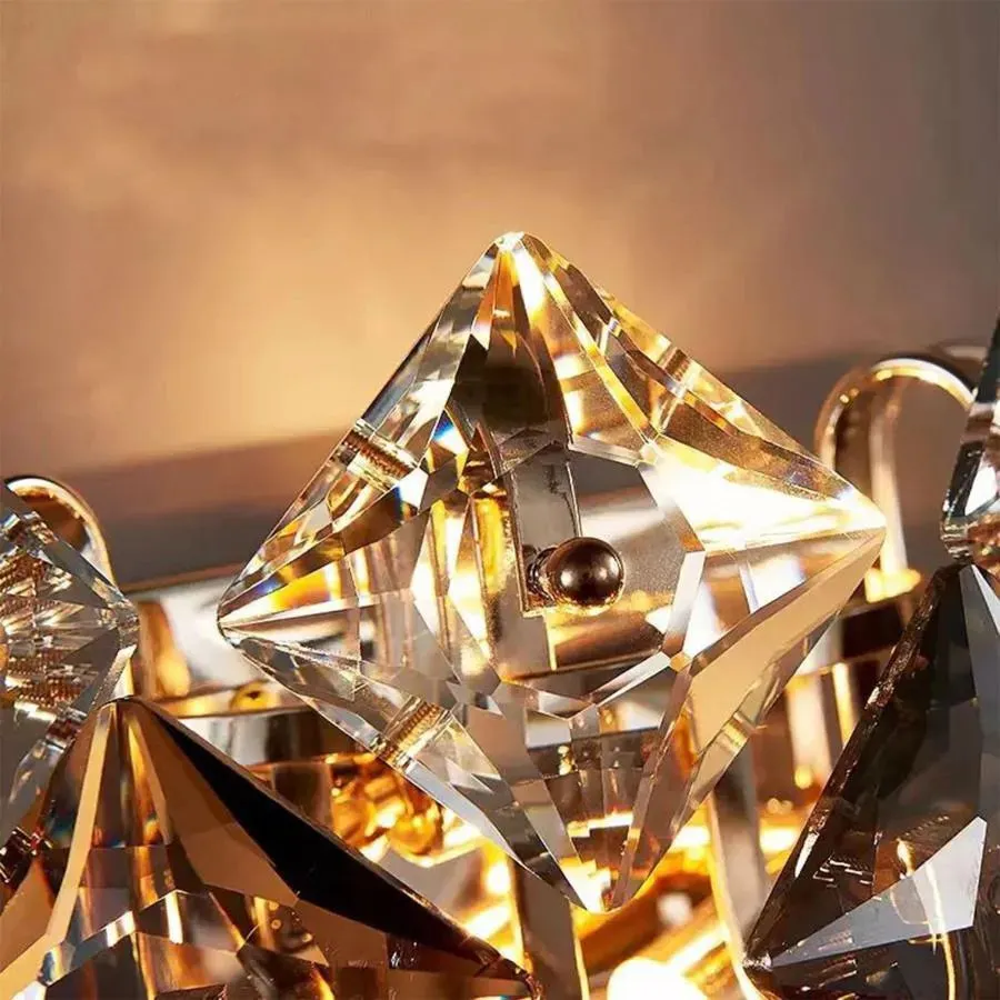 Alessandro Design Yasmina aplică perete 2xE14 crom cristal