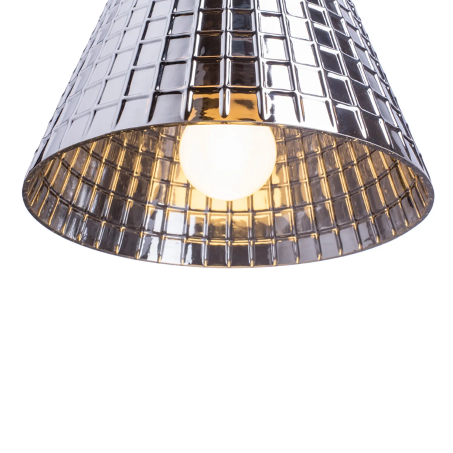 Rendl Light Studio Corona pendul sticla cromata