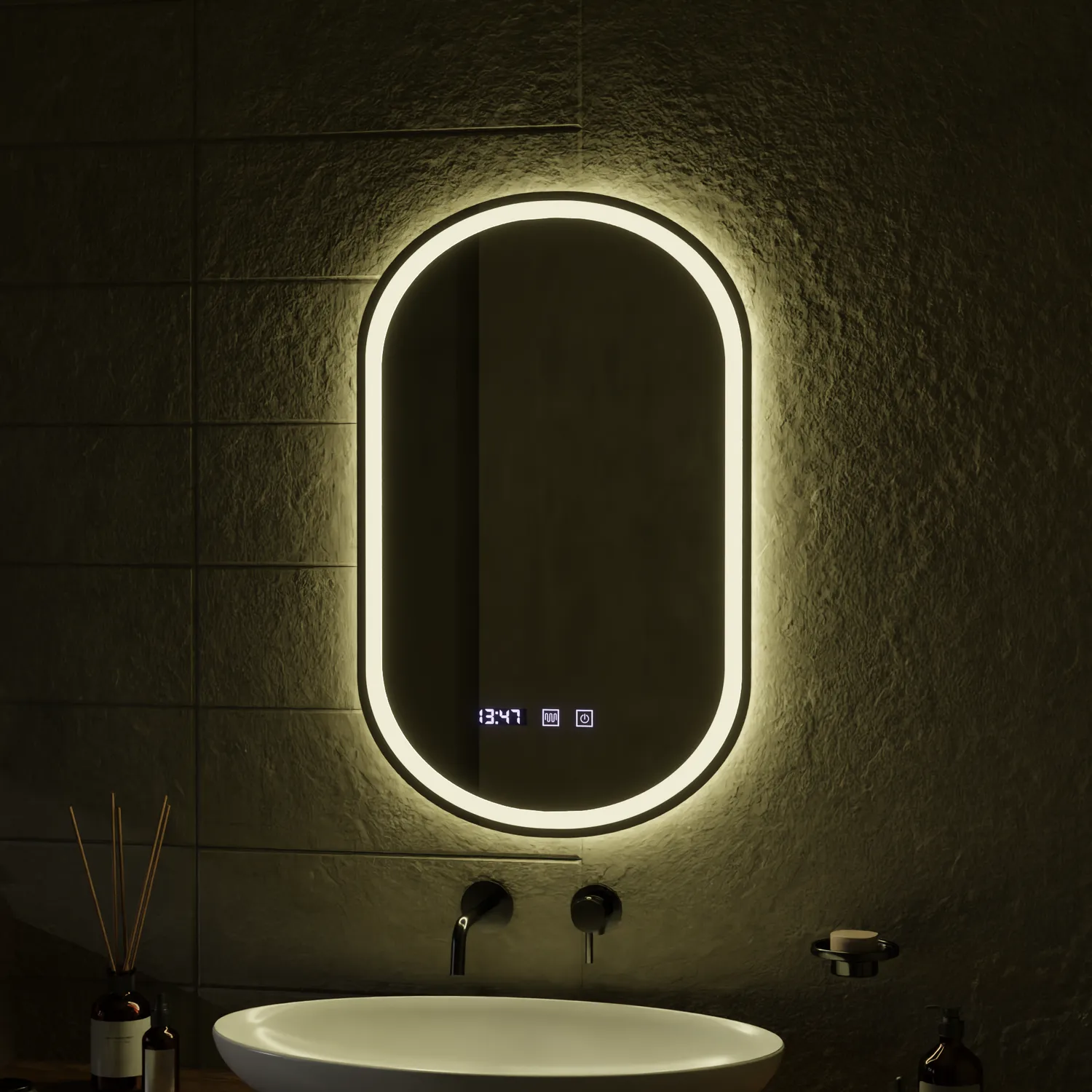 Alessandro Design Onira oglinda LED touch 50x80 cm dezaburire