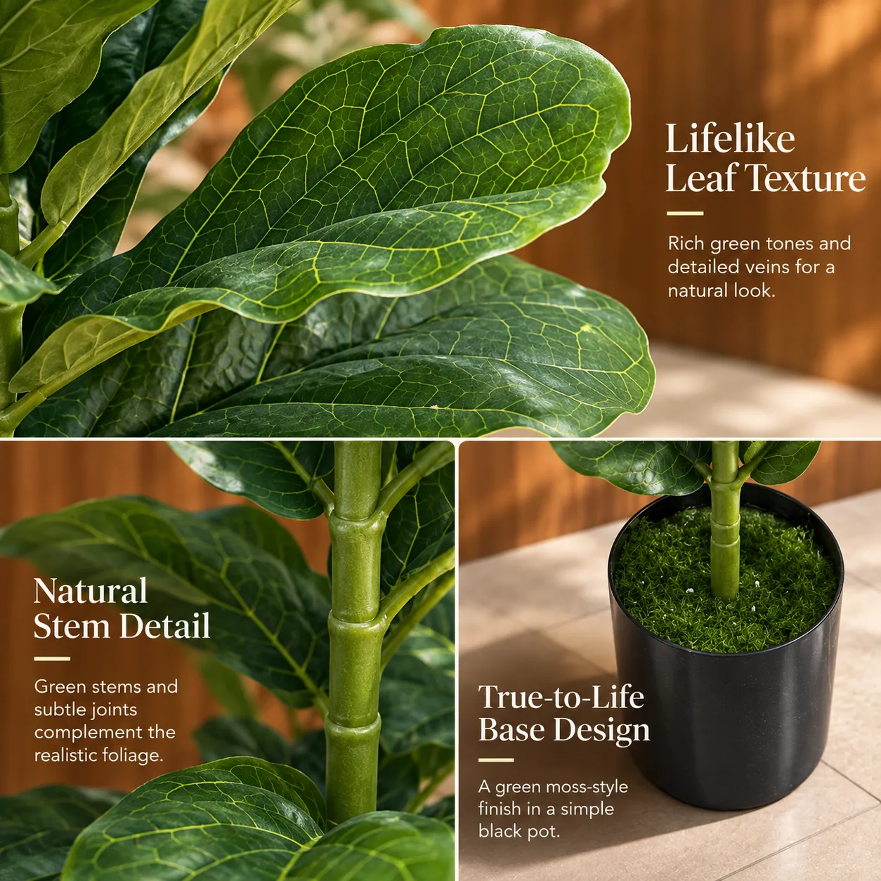 Alessandro Design smochin planta artificiala 70 cm verde cu ghiveci