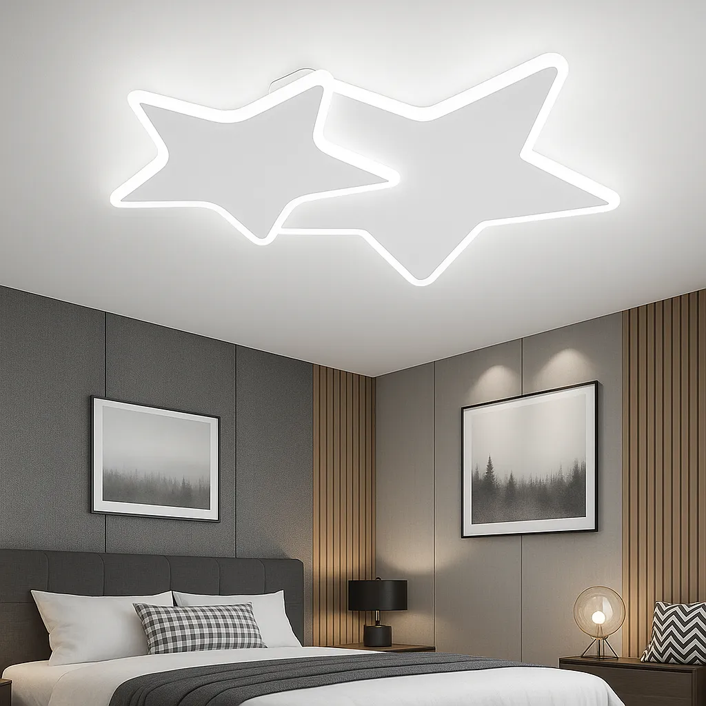 Alessandro Design Stars 49W lustra LED alba copii dimabila