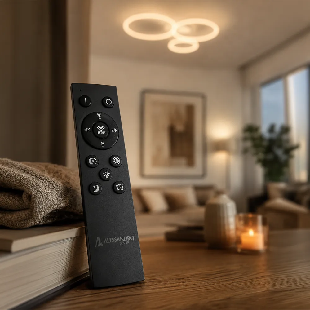 Alessandro Design BETTY 40W lustra LED alba 3 cercuri