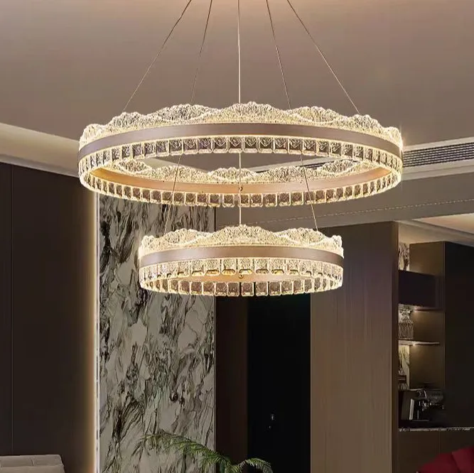 Alessandro Design NIVALIS lustră LED aurie 126W dimabilă