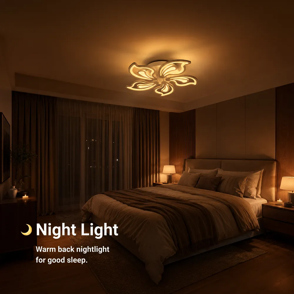 Alessandro Design Gloriosa lustra LED alba 95W 5 petale