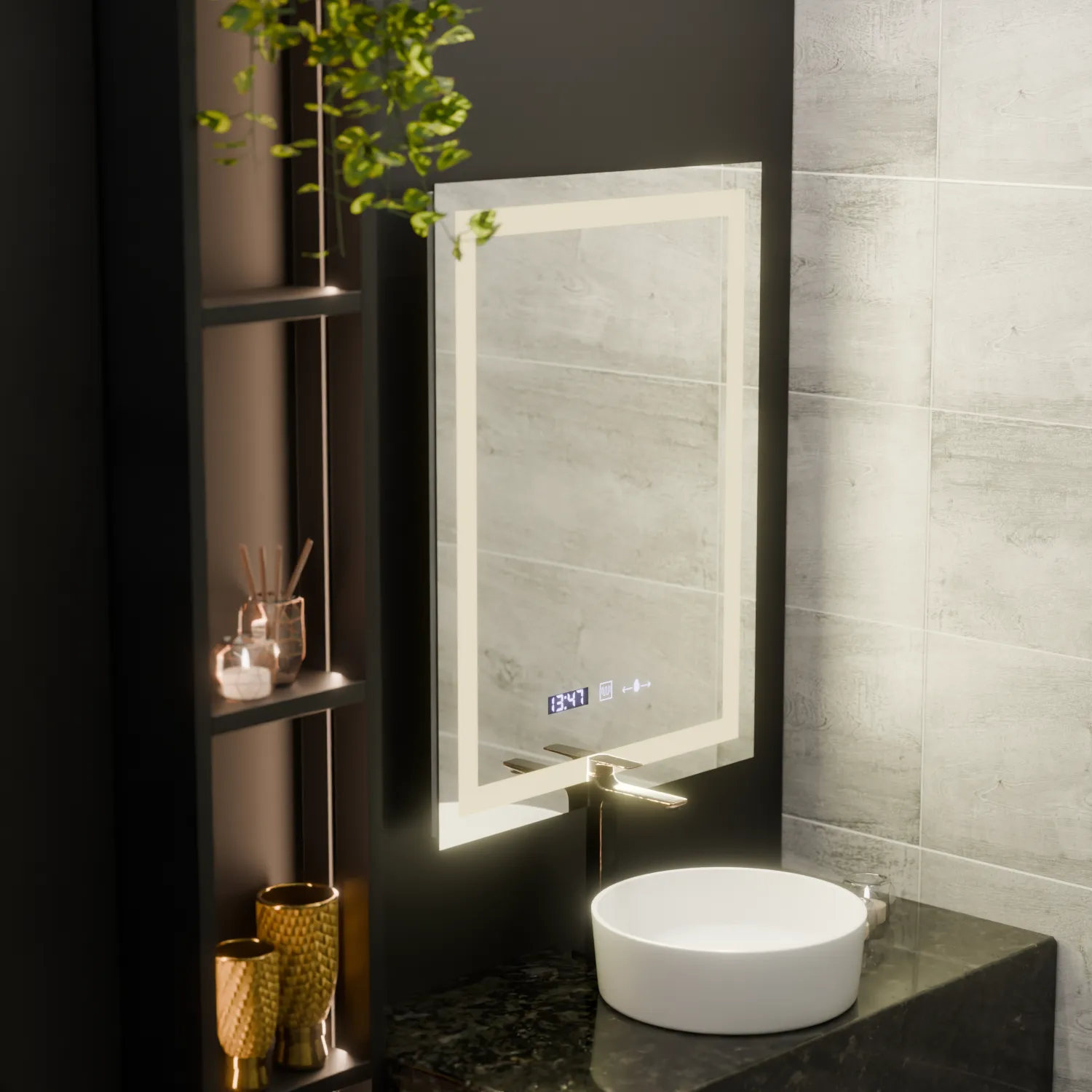 Alessandro Design Verite Marcello oglinda LED 60x80cm dezaburire