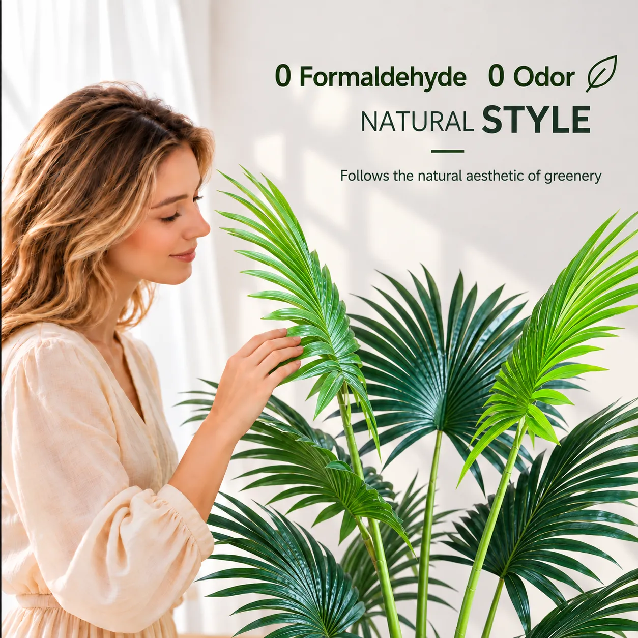 Alessandro Design Livistona Palmier Plantă Artificială 180cm Verde