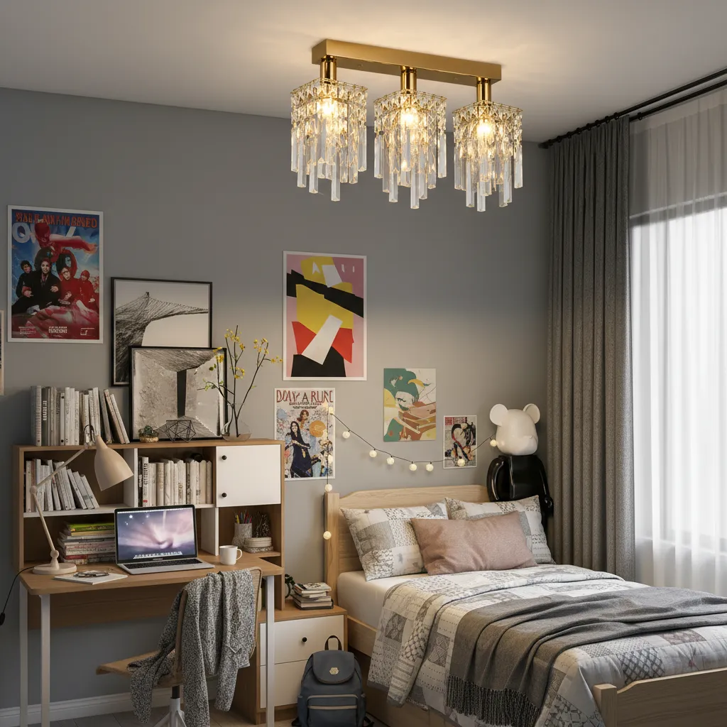 Alessandro Design Imperia Candelabru Cristal 3xE14 Auriu 35 cm