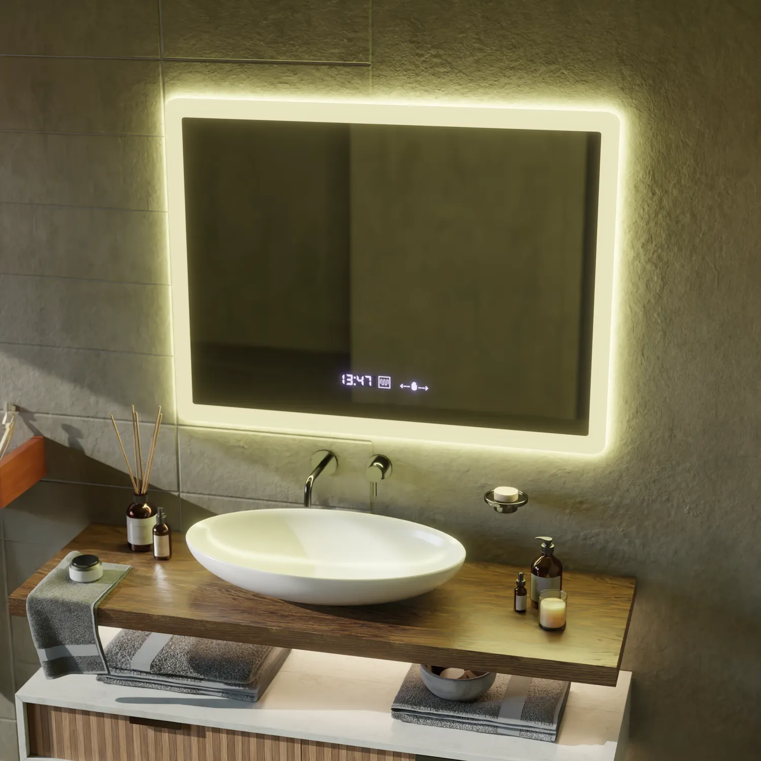 Alessandro Design ELANCEE oglindă LED 80x60cm senzor