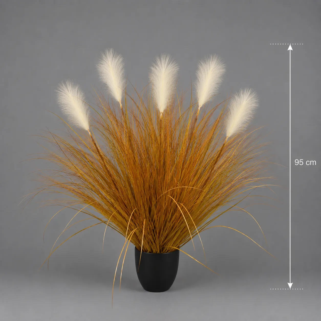 Alessandro Design iarba planta artificiala 95cm portocaliu 5 tije