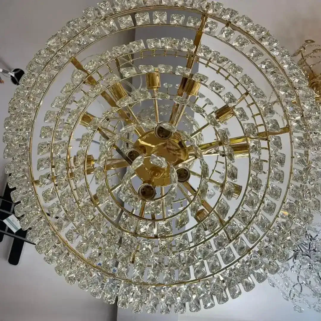 Alessandro Design Junnut candelabru cristal 21xE27 auriu metal