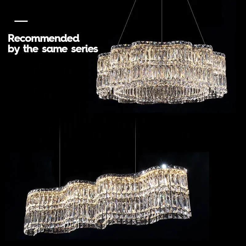 Alessandro Design WAVE Regalis candelabru LED cristal 52W dimabil