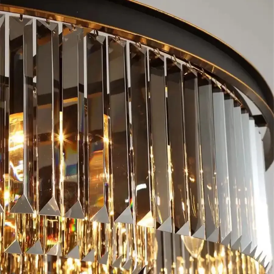 Alessandro Design Brady candelabru cristal 6xE14 gri 40cm
