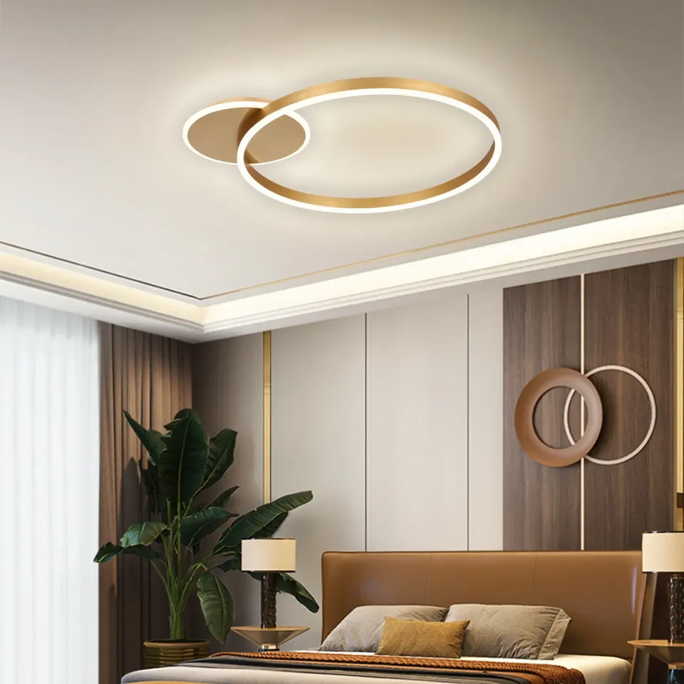 Alessandro Design RINOVA 34W lustra LED auriu dimabila