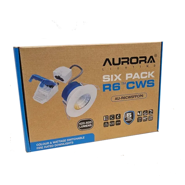 Aurora R6 CWS spoturi LED set 6 buc Contractor