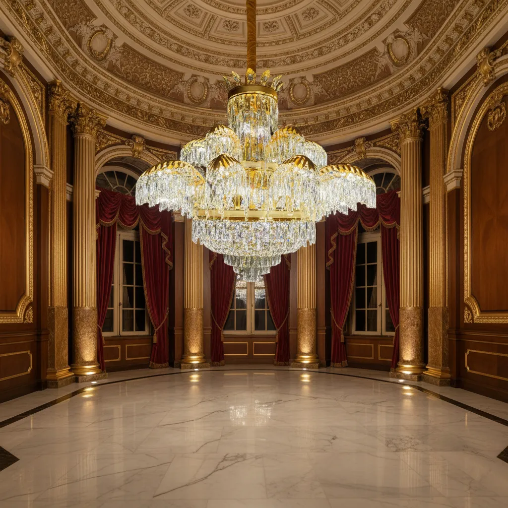 Alessandro Design PALACE Supremo 30xG9+11xE14 candelabru auriu