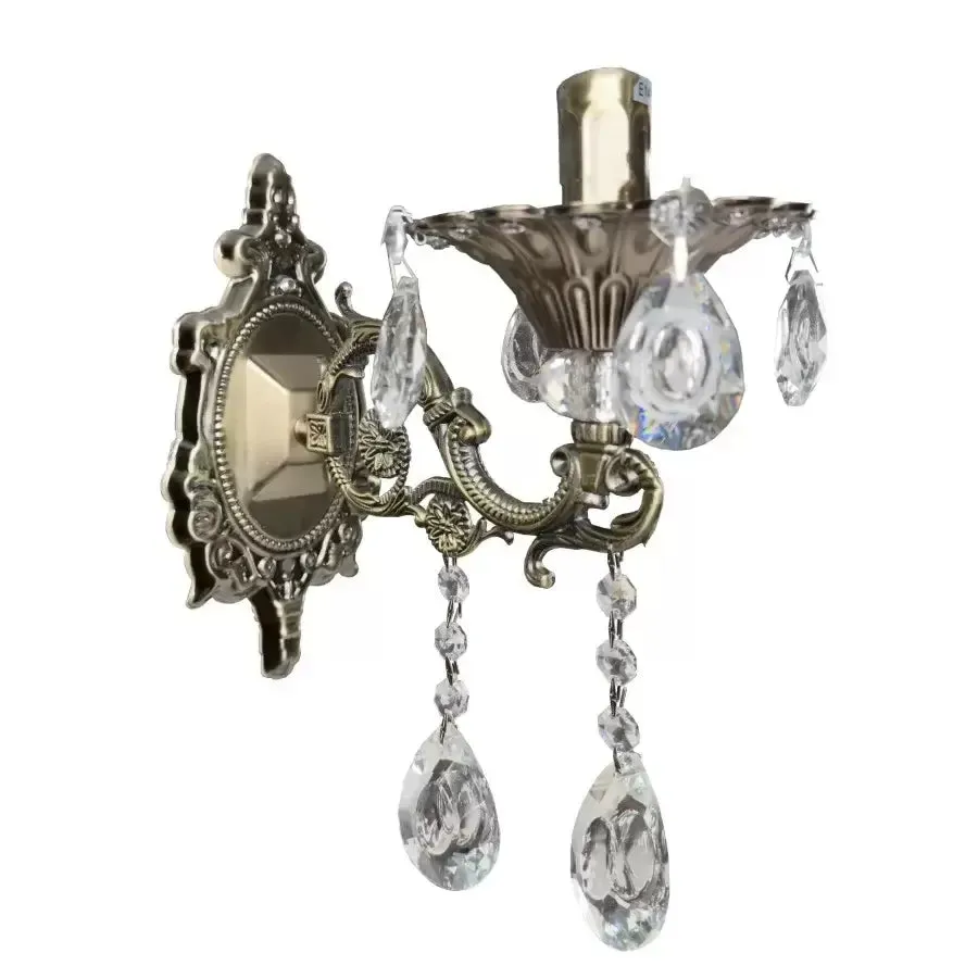 Alessandro Design SANSSOUCI Picollo aplică cristal alamă 1xE14