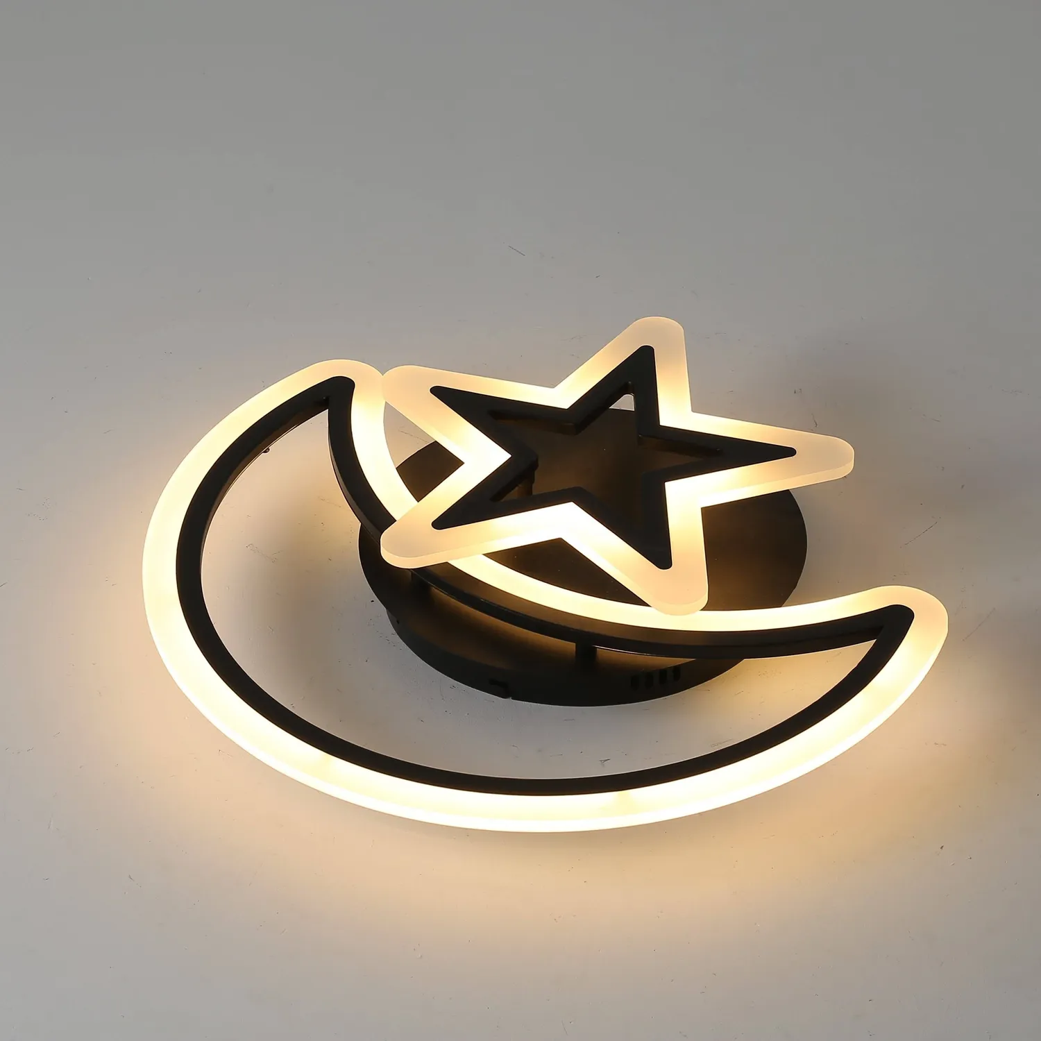 Alessandro Design Moon and Star lustra LED 59W neagra 2 el