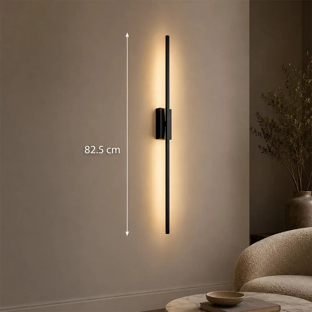 Alessandro Design Raffaela aplică LED 19W 82,5cm negru