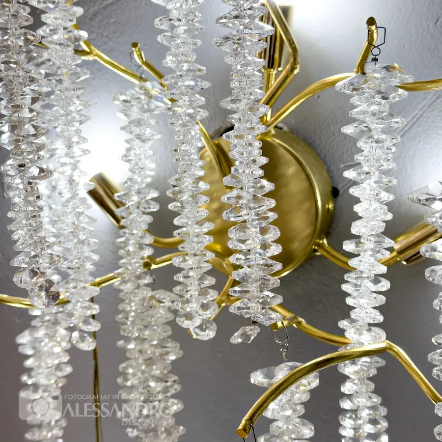 Alessandro Design Chandler aplică cristal aurie 3xG9 50cm