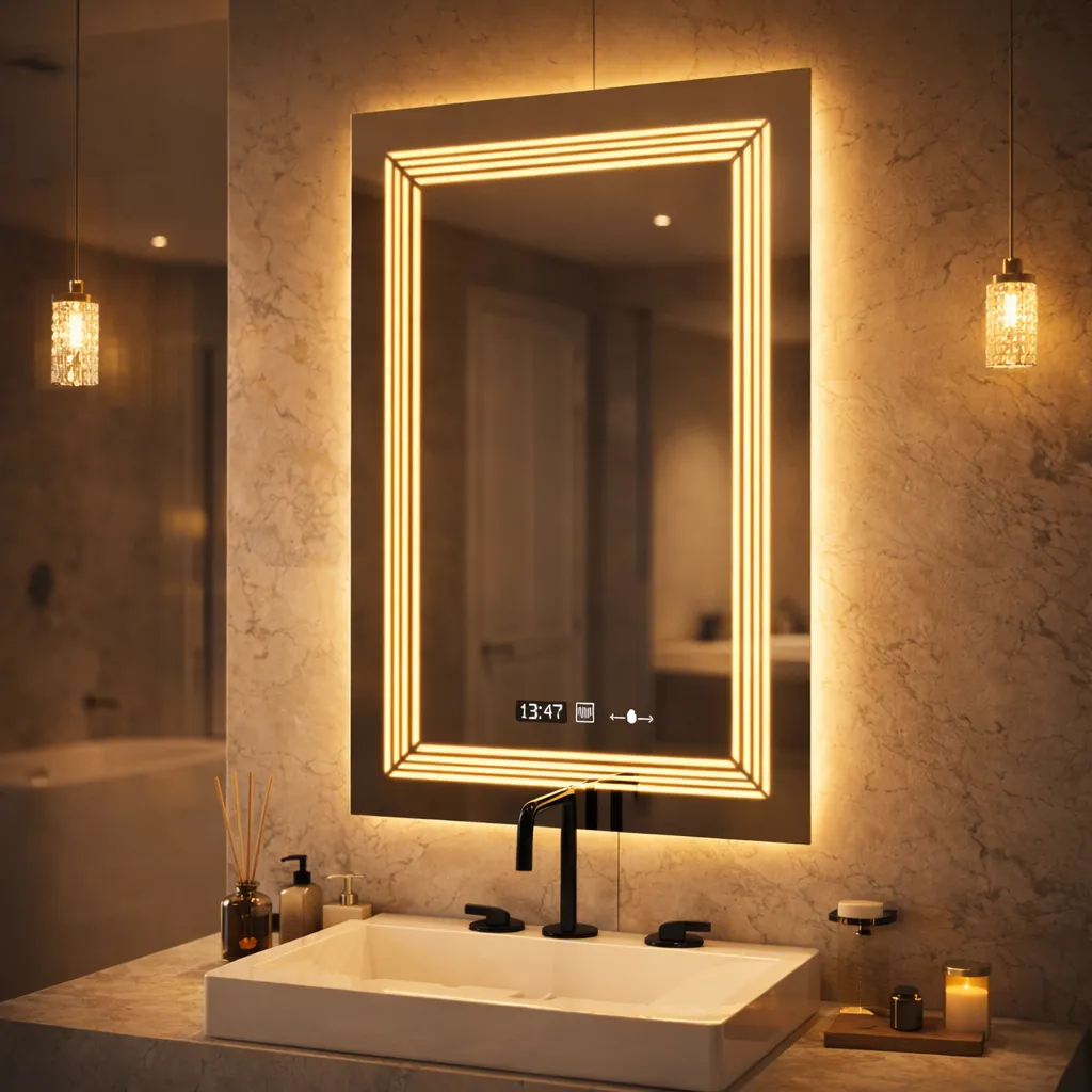 Alessandro Design Venezia Marcello oglinda LED 60x80 cm dezaburire