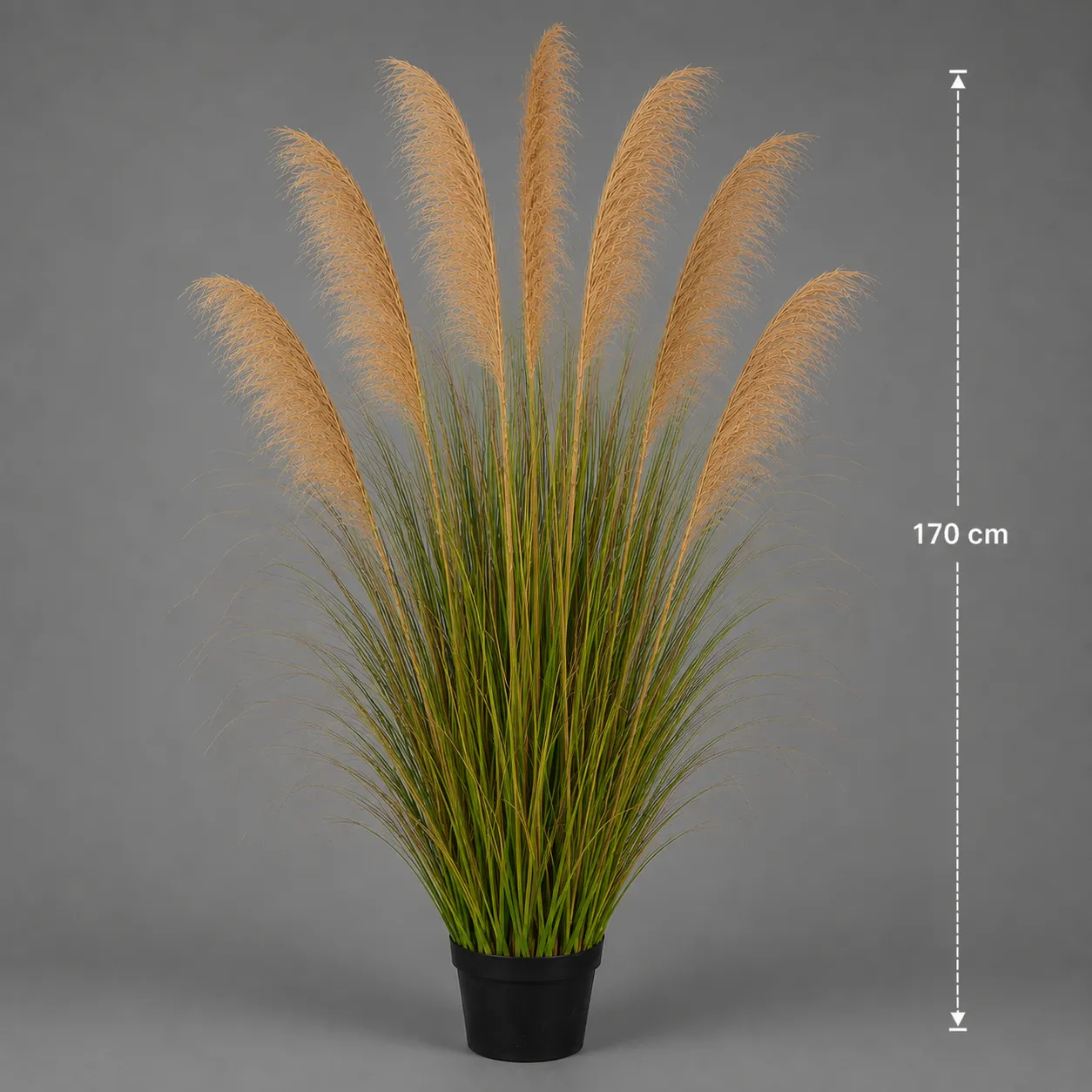 Planta artificiala Alessandro Design Ornamental Grass 170cm 7 fire verde inchis