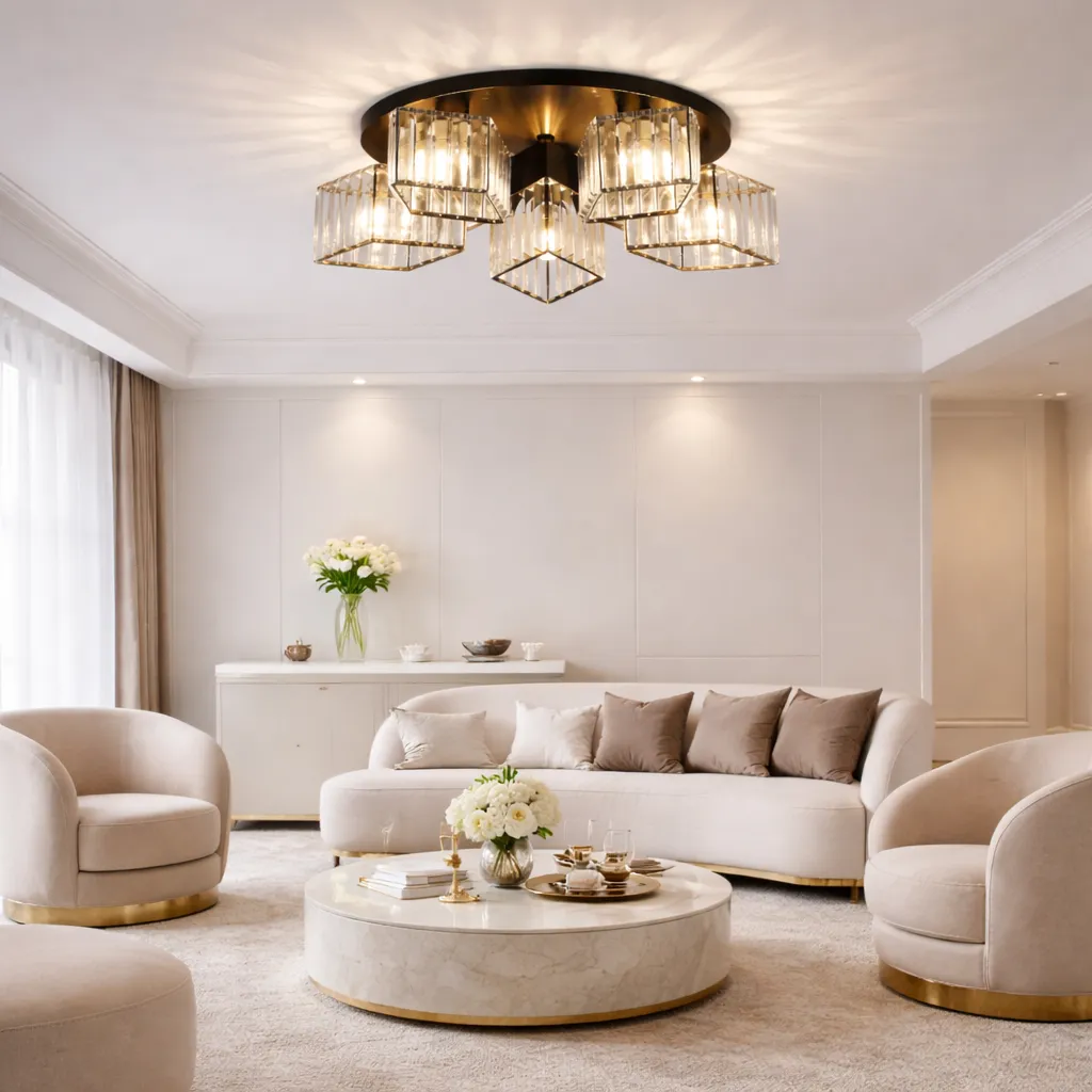 Alessandro Design Sasha LC117/5BK lustră neagră 5xE27 cristal