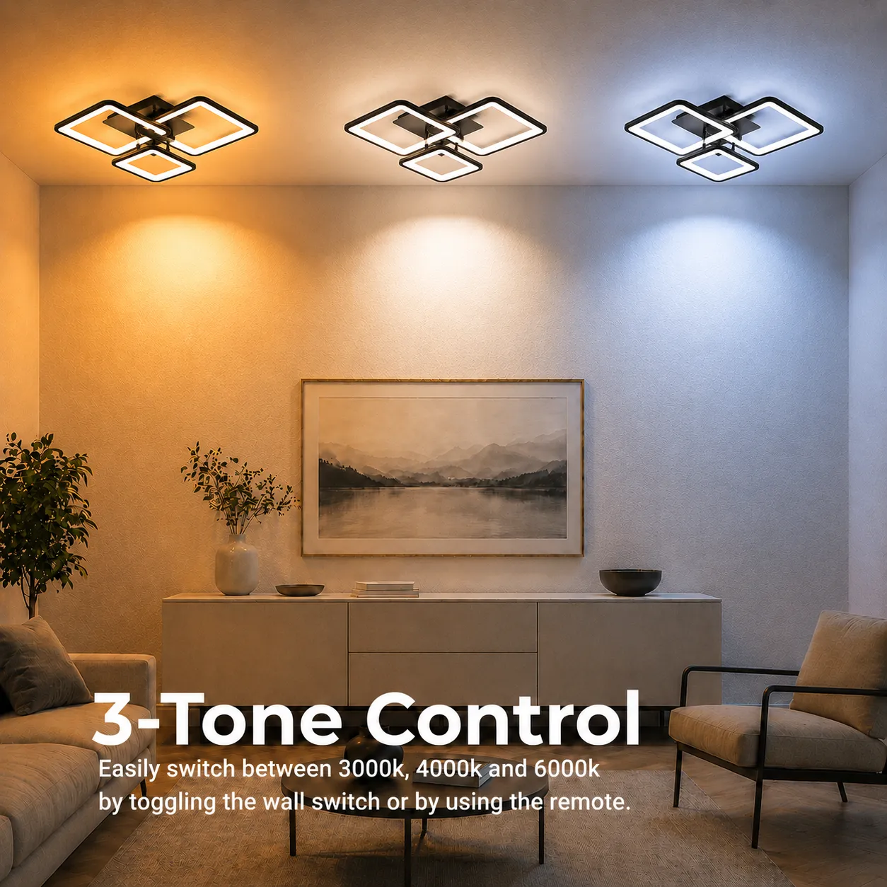 Alessandro Design ZOE lustra LED 60W neagra dimabila
