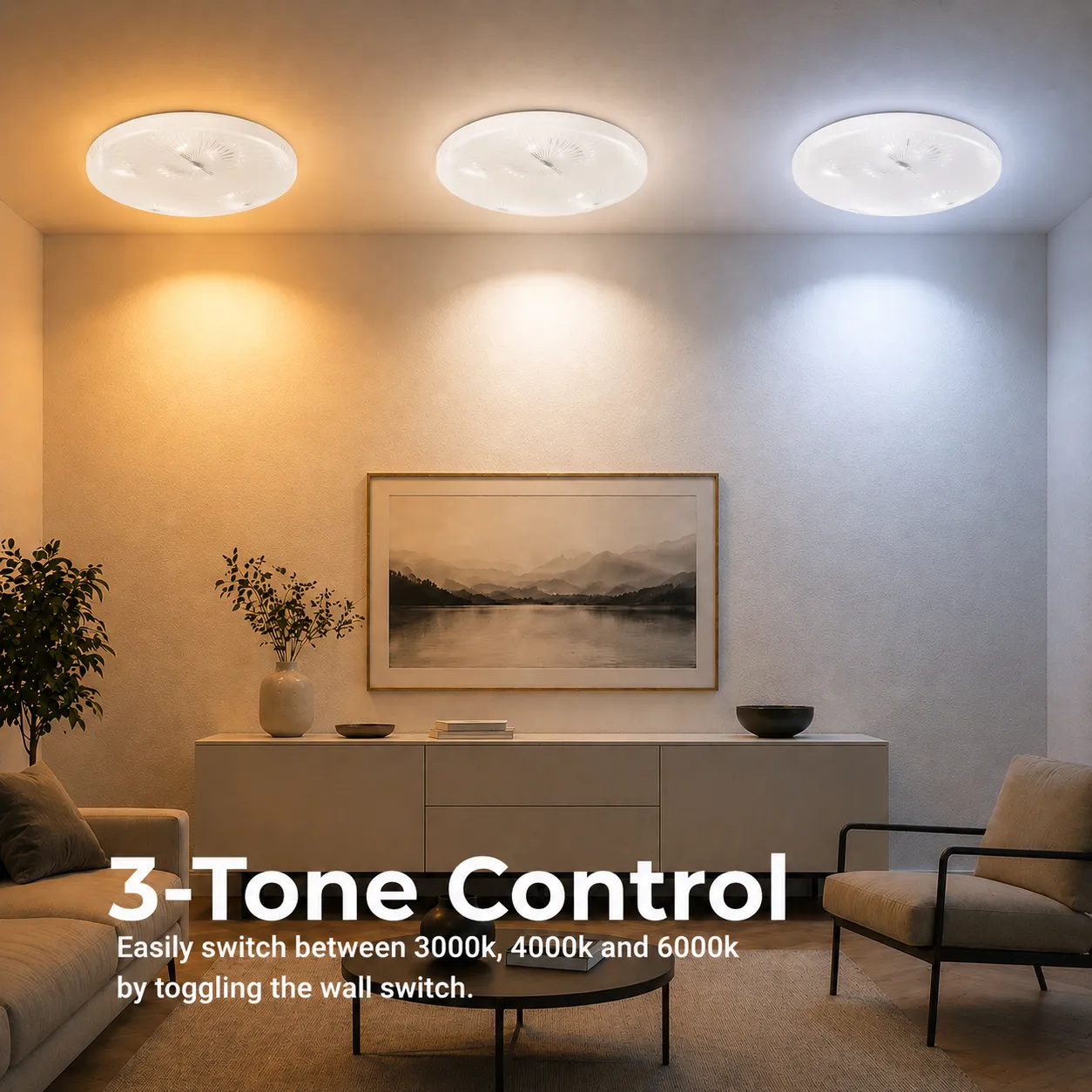 Alessandro Design Radia plafoniera LED 23 cm 22W alba