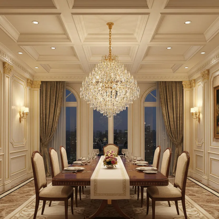 KONIG Supremo candelabru cristal 24xE14 D100 cm auriu