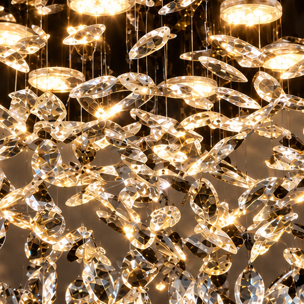 Alessandro Design LLC210/400CH candelabru LED 22W cristal rotund