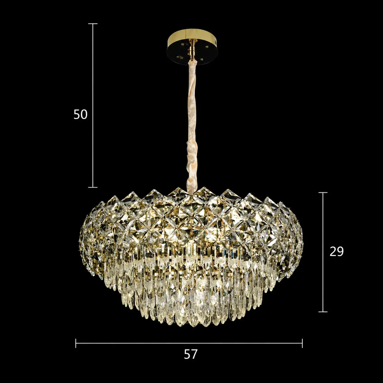 Alessandro Design BANO Eleganza candelabru auriu 7xE14
