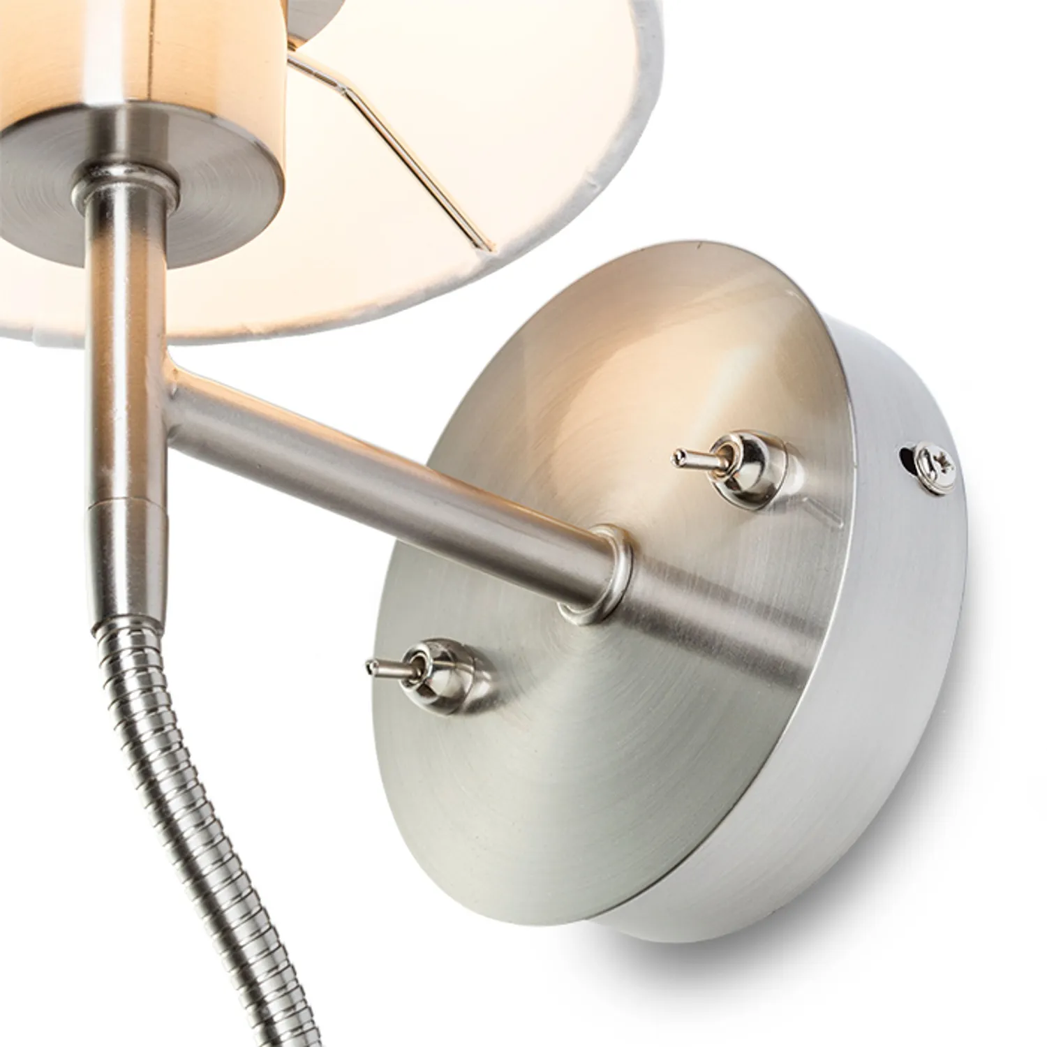Rendl Versa E27 aplică albă cu lampă lectură LED