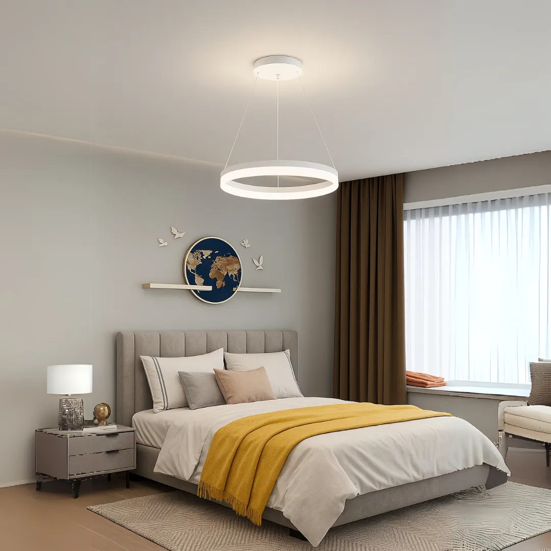 Alessandro Design ANINA Lustra LED 34W Alba cu Telecomanda