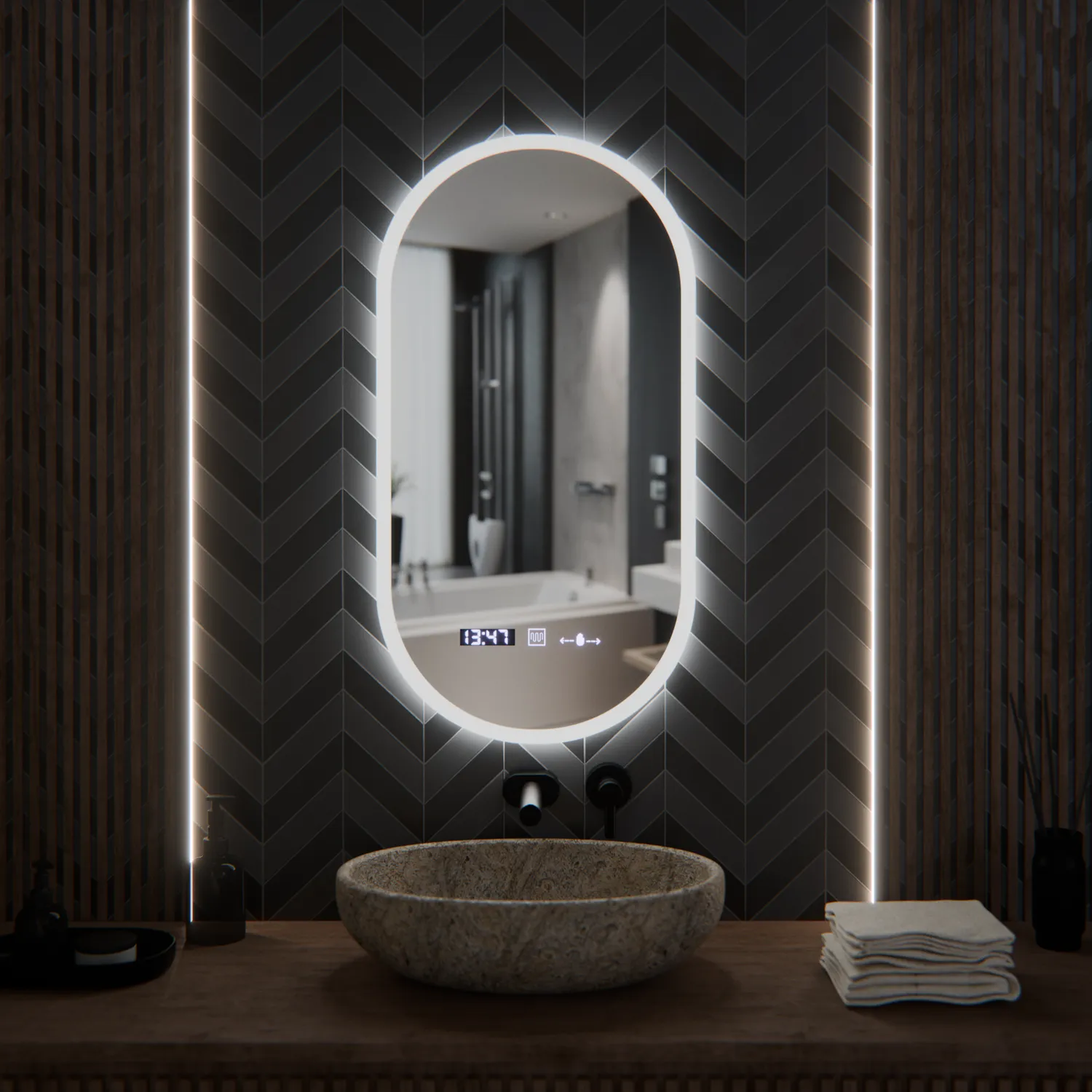 Alessandro Design Lucia Sensor oglinda LED 50x100cm